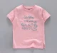 Unisex Printed Organic Tee - Lt Pink