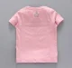 Unisex Printed Organic Tee - Lt Pink