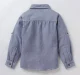Boys Roll Up Sleeves Shirt - Blue