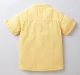Boys Overdyed Half Sleeve Shirt - Yellow