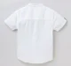 Boys Half Sleeves Cotton Slub Shirt - White