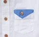 Boys Half Sleeves Cotton Slub Shirt - White