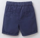 Boys Pull Up Washed Shorts - Navy