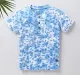 Boys Tie Dyed Printed Tee - Blue
