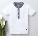 Boys Half Sleeves Tee - White