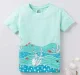 Boys Border Print Tee - Blue