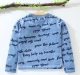 Boys Full Sleeve Washed Tee - Blue