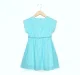 Girls Striped Panel Dress - Blue