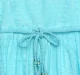 Girls Striped Panel Dress - Blue