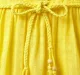 Girls Striped Panel Dress - Yellow