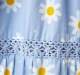 Girls Flared Sleeve Floral Dress - Blue