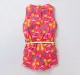 Girls Printed Jumpsuit - Red