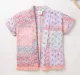 Girls Printed Shrug -Peach