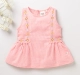 Girls Sleeveless Embroidered Top - Peach