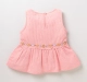 Girls Sleeveless Embroidered Top - Peach