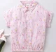 Girls Floral Print Top- Pink