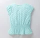 Girls Schiffly Peasant Top - Blue