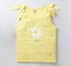 Girls Sleeveless Bow Tee - Yellow