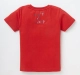 Unisex Patch Print Tee - Red