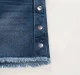 Girls High Waist Shorts - Mid Wash