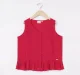Girls Red Peplum Top