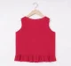 Girls Red Peplum Top