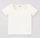 Girls Scoop Neck T-Shirt - White