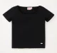 Girls Scoop Neck T-Shirt - Black