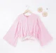 Girls Striped Lace Top