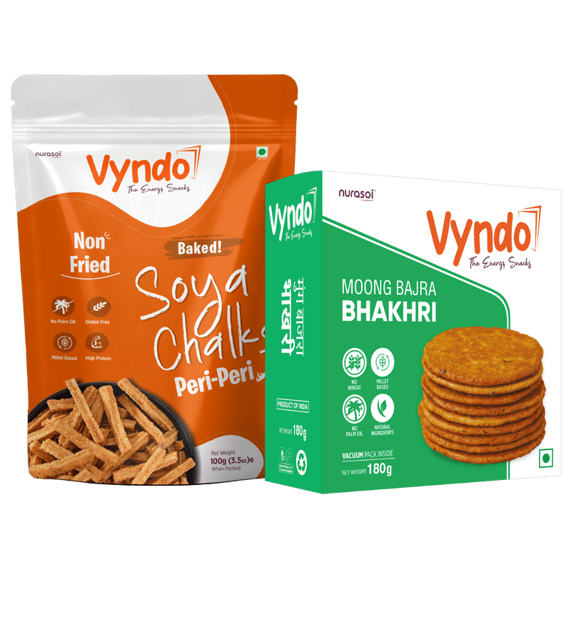 Soya Sticks, Moong Bajra Bhakhri 