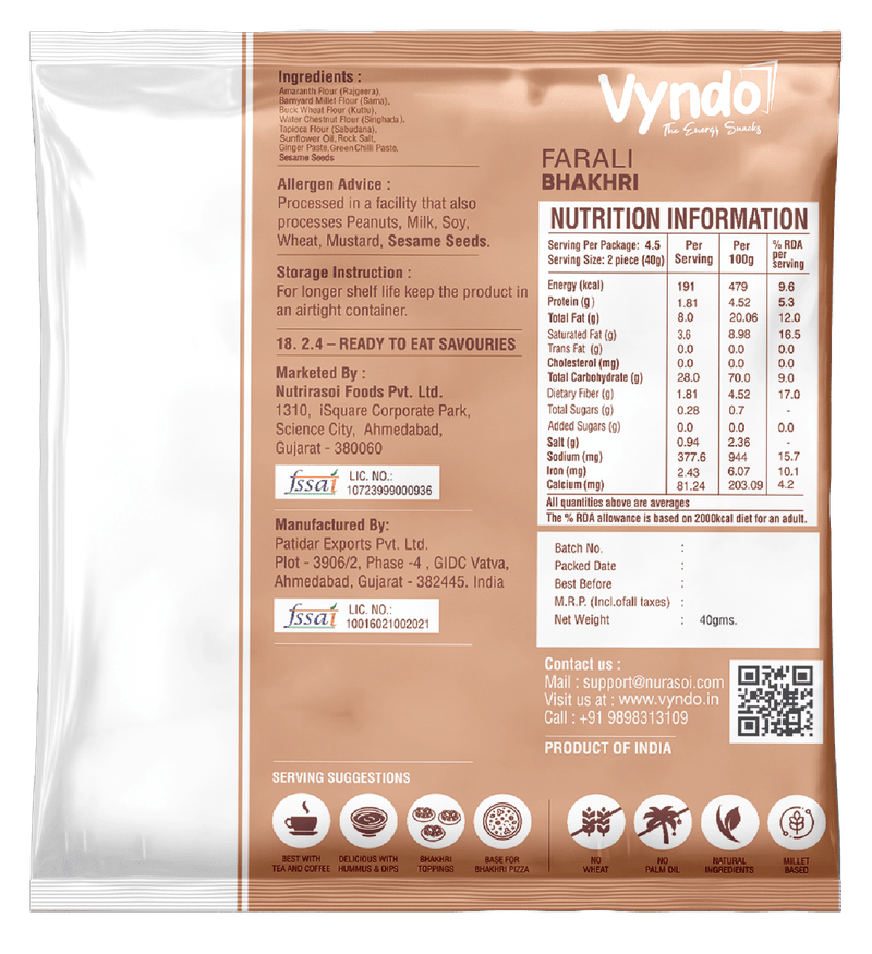 Farali Bhakhri ( 40gm )